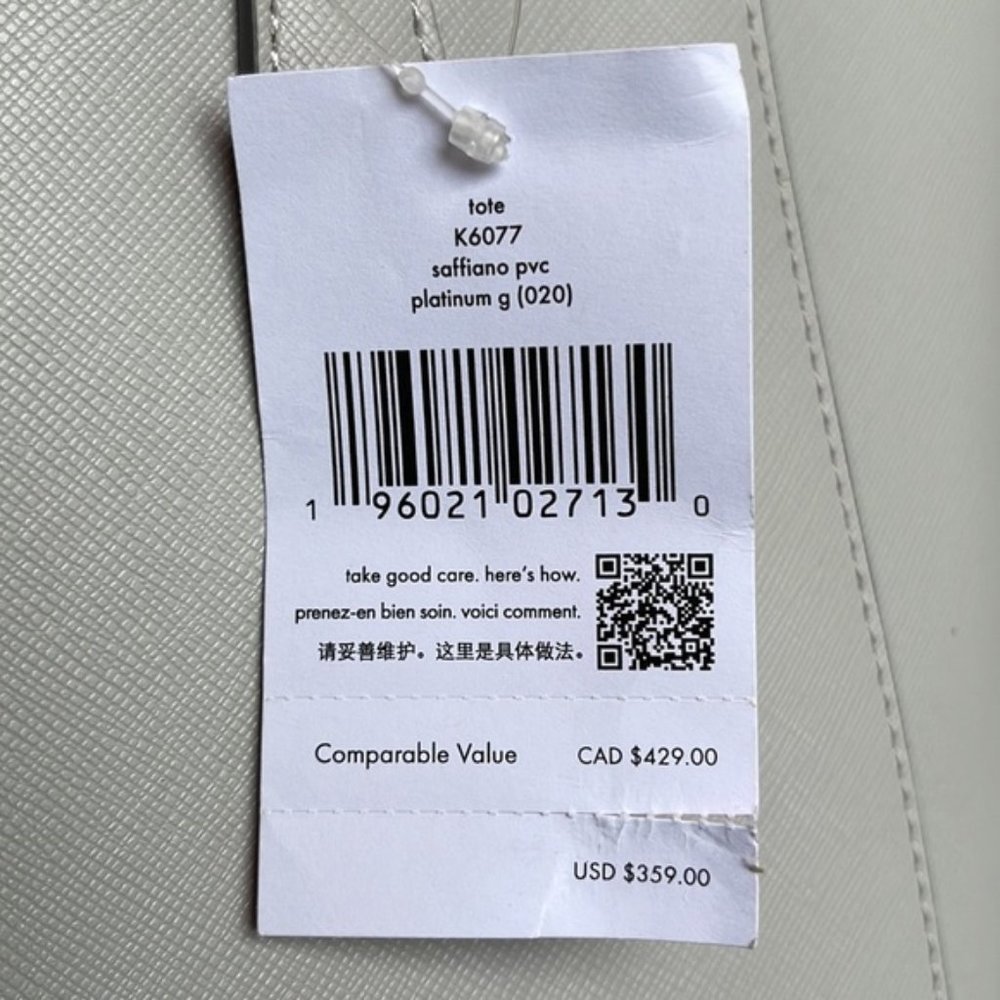 Kate Spade Dana Tote Platinum Grey - Picture 7 of 16